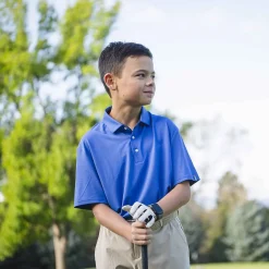 Kids KJUS Boys' Polo Self Collar S/S