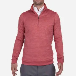 Men KJUS Men'S Liam Techwool Ribbed Hem Half-Zip