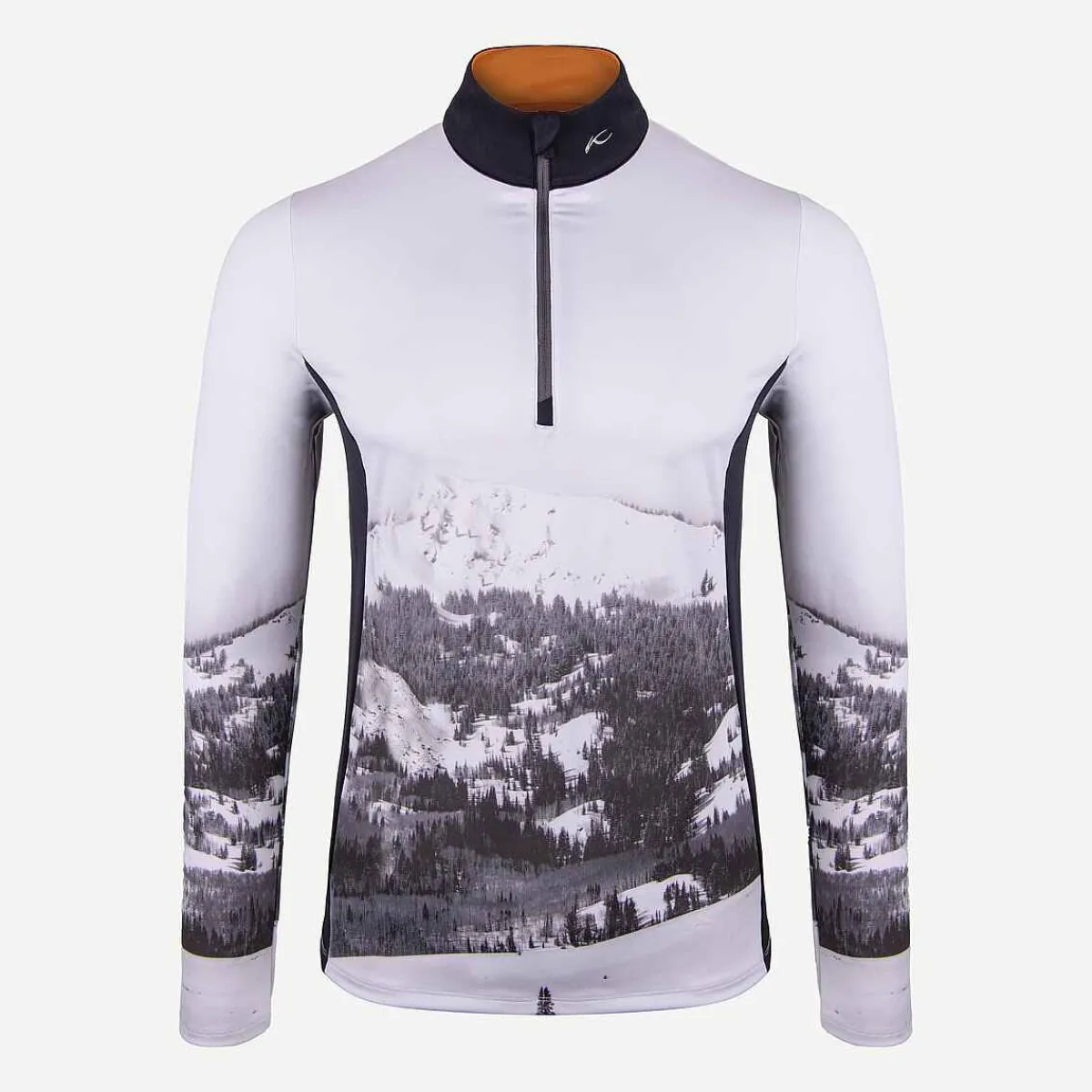 Men KJUS Men'S Revel Printed Midlayer Half-Zip