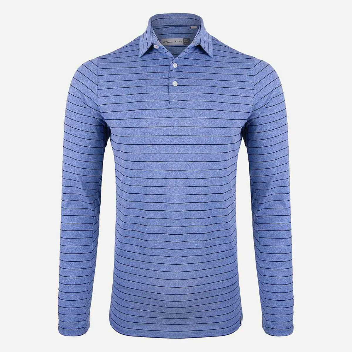 Men KJUS Men'S Soren Melange Stripe Polo L/S