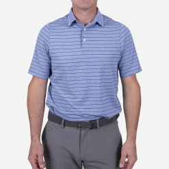 Men KJUS Men'S Soren Melange Stripe Polo S/S