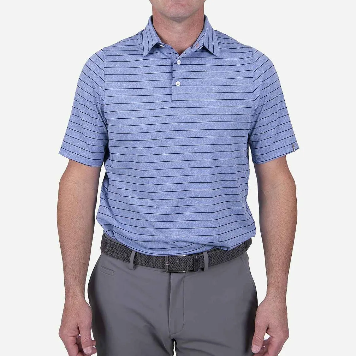 Men KJUS Men'S Soren Melange Stripe Polo S/S