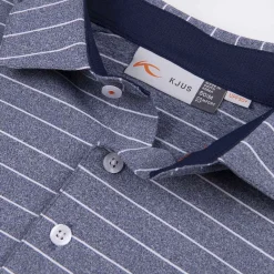 Men KJUS Men'S Soren Melange Stripe Polo L/S