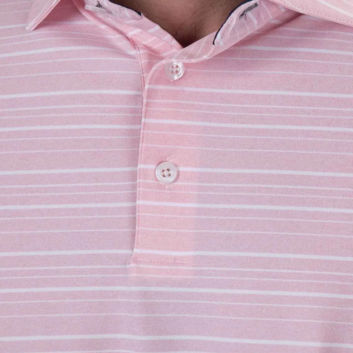 Men KJUS Men'S Soren Melange Stripe Polo S/S