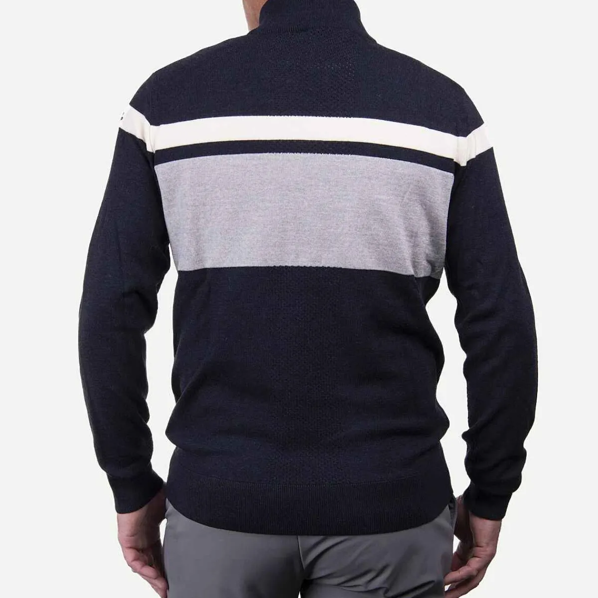 Men KJUS Men'S Stripe Sweater Half-Zip
