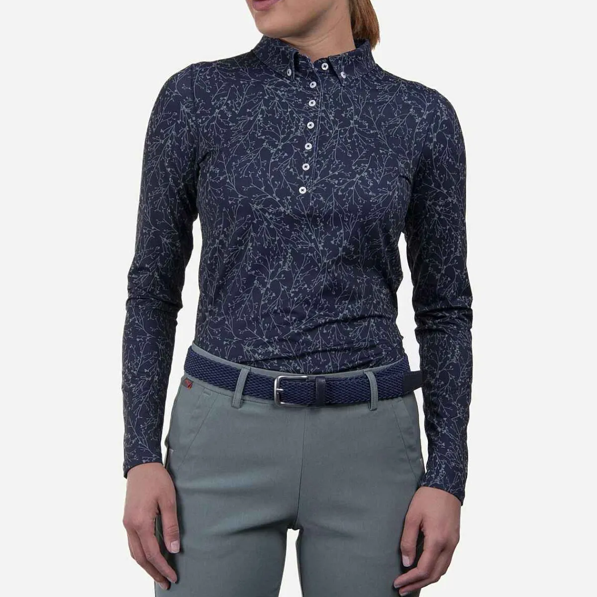 Women KJUS Women'S Dana Printed Polo L/S