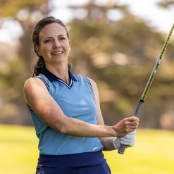 Women KJUS Women'S V-Neck Polo S/L